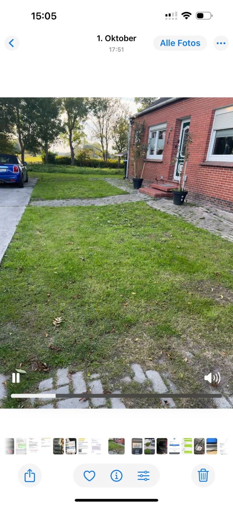 Garten vor der Neugestaltung